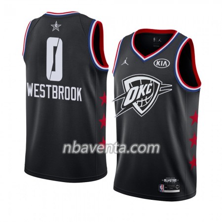 Camiseta Hombre Oklahoma City Thunder Russell Westbrook 0 2019 All-Star Jordan Brand Negro Swingman